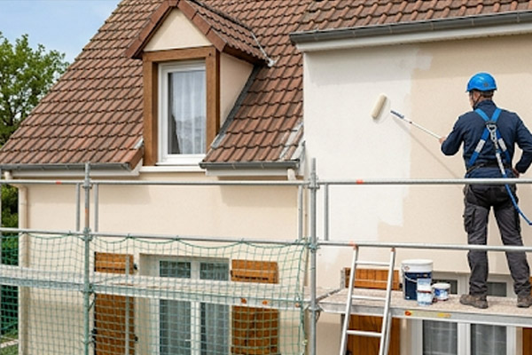 Nettoyage et traitement hydrofuge de murs extérieurs de pavillon